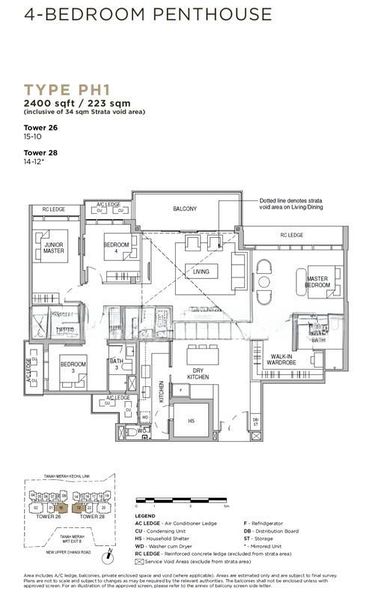4 Bed Condo for Sale in  Sceneca Residence / Sceneca Square - Image 15