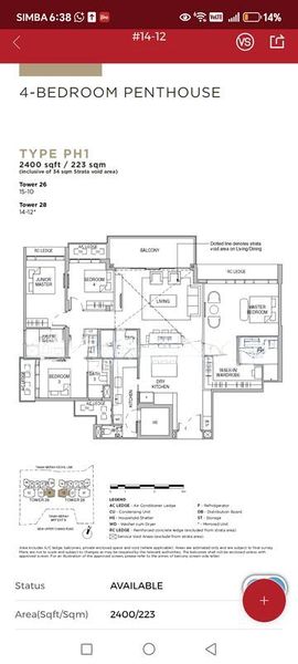 4 Bed Condo for Sale in  Sceneca Residence / Sceneca Square - Image 18