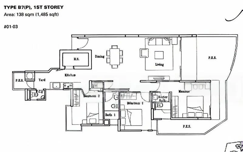 3 Bed Condo for Rent in  Fontaine Parry - Image 15