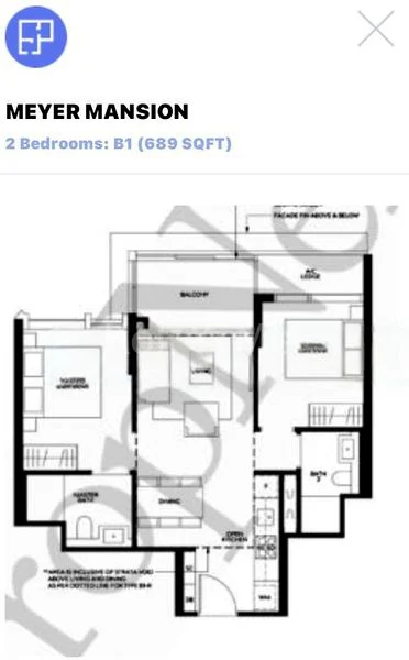 2 Bed Condo for Rent in  Meyer Mansion - Image 8