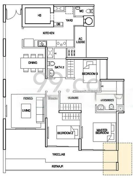 3 Bed Apartment (Condo) for Rent in The Estuary - Image 11