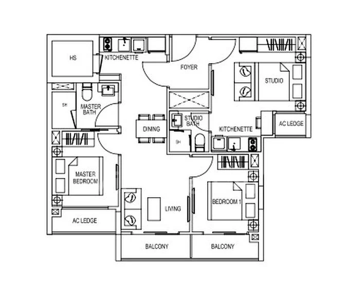 3 Bed Apartment (Condo) for Sale in  Kensington Square - Image 7