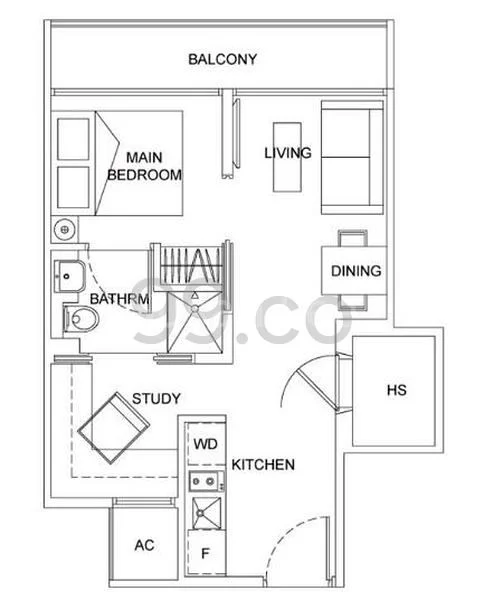 1+1 Bed Apartment (Condo) for Rent in  Ness - Image 20