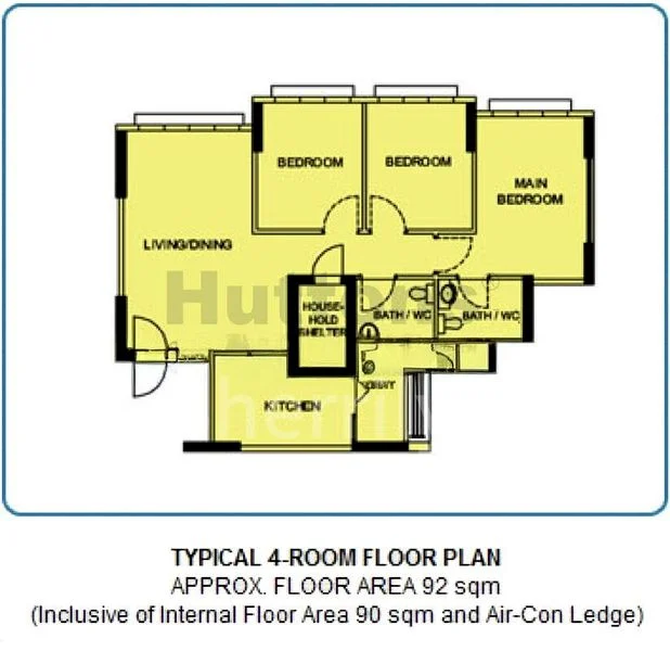 4 Room (4A) HDB for Rent in  216B Compassvale Drive - Image 6