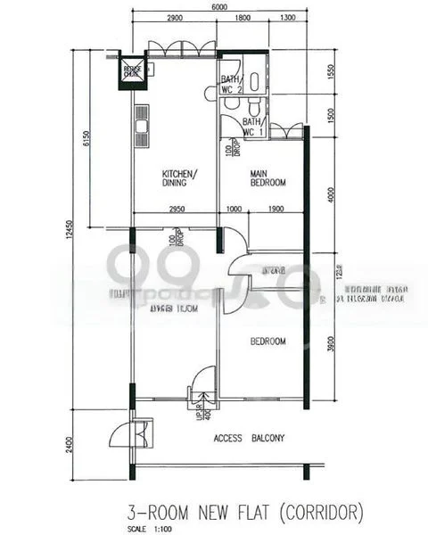 Master Room (HDB) for Rent in  20 Saint George's Road - Image 6