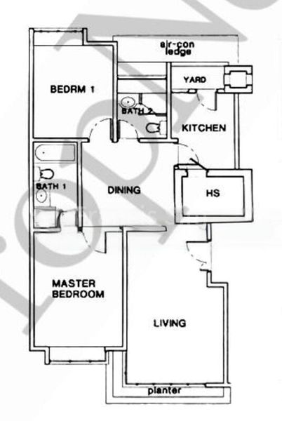 2 Bed Apartment (Condo) for Rent in  Jervois Regency - Image 5