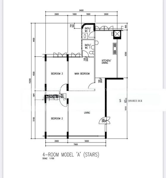 4 Room (4A) HDB for Sale in  137 Lorong Ah Soo - Image 7