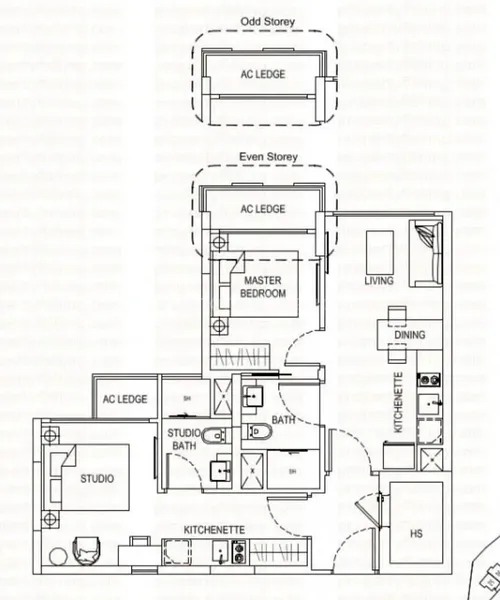 1 Bed Apartment (Condo) for Rent in  The Hillford - Image 6