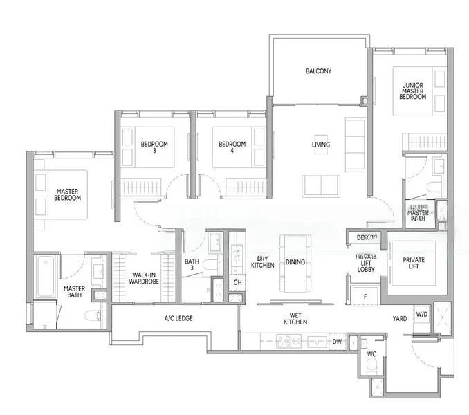 4 Bed Condo for Sale in  Zyon Grand - Image 9