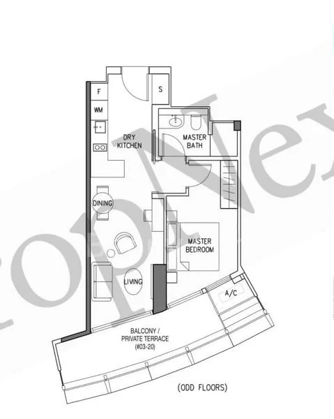 1 Bed Apartment (Condo) for Rent in  Duo Residences / Duo Tower/Duo  Galleria - Image 7