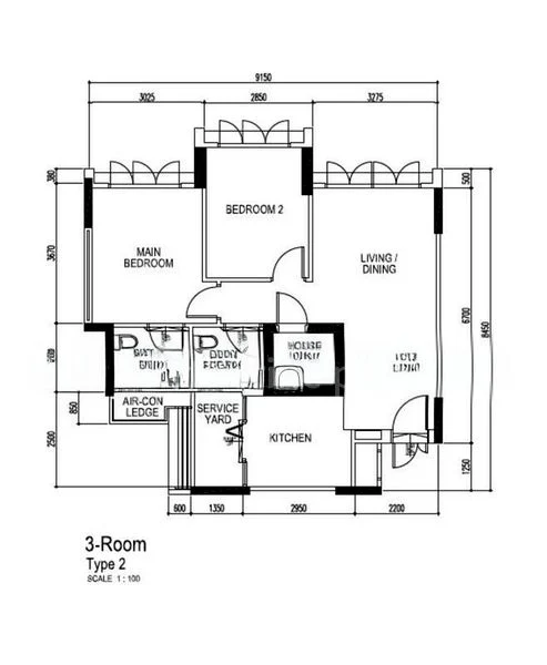 3 Room (3A) HDB for Sale in  180D Rivervale Crescent - Image 9