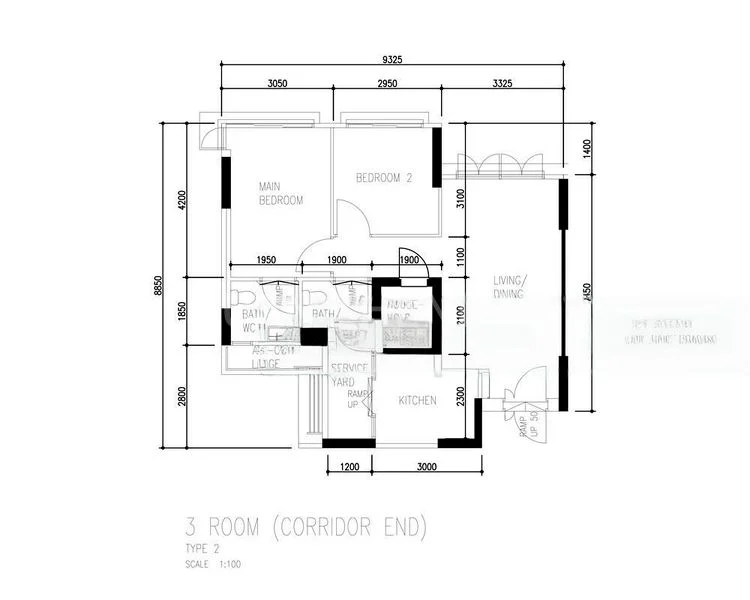 3 Room (3A) HDB for Sale in  454 Fajar Road - Image 7