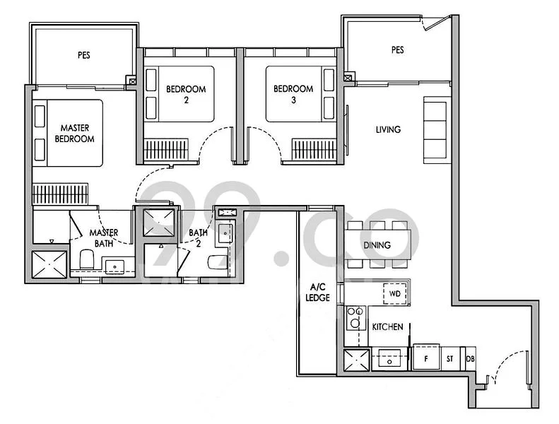 3 Bed Apartment (Condo) for Rent in Sengkang Grand Residences - Image 11