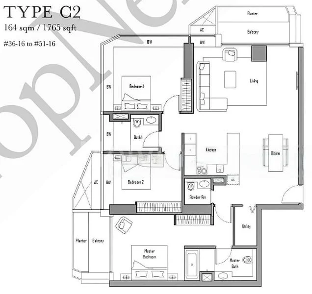 3 Bed Condo for Sale in  UIC Building - Image 14