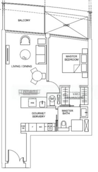 1 Bed Condo for Rent in Marina One Residences - Image 7