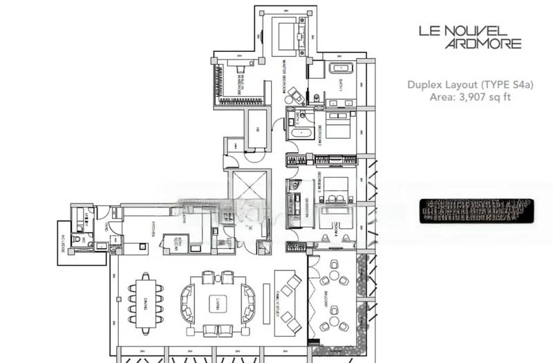 4 Bed Condo for Rent in  Le Nouvel Ardmore - Image 18