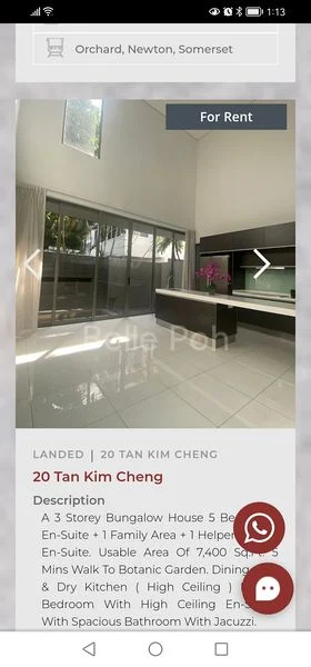 5 Bed Bungalow (Landed) for Rent in  Tan Kim Cheng Road - Image 1