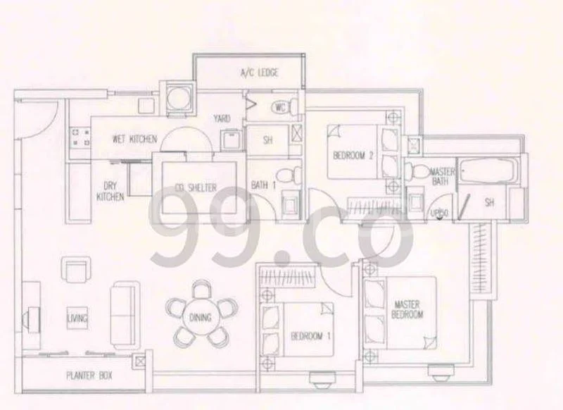 3 Bed Apartment (Condo) for Rent in  Meyer Residence - Image 19