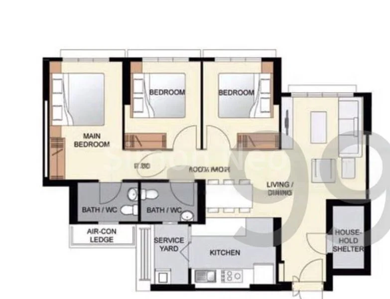 4 Room (4A) HDB for Sale in  693A Woodlands Avenue 6 - Image 7