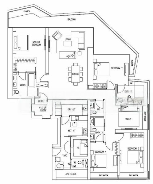 4 Bed Apartment (Condo) for Sale in  Marina Bay Suites - Image 18