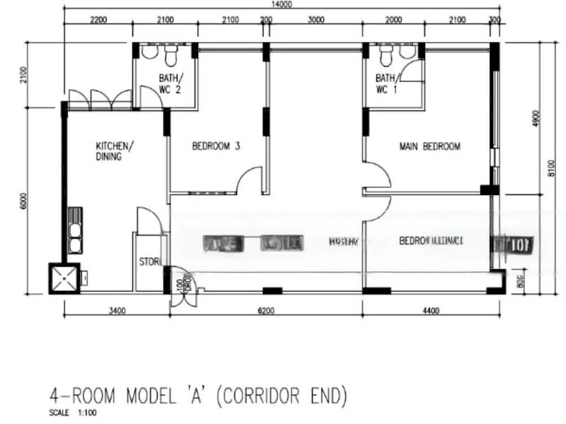 4 Room (4A) HDB for Sale in  874 Yishun Street 81 - Image 10