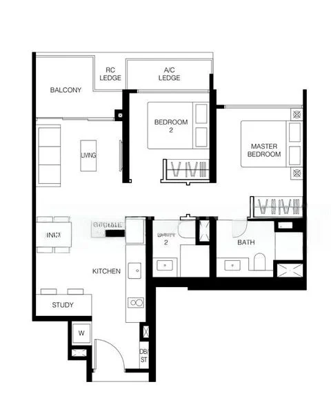 2 Bed Condo for Rent in  Le Quest - Image 7