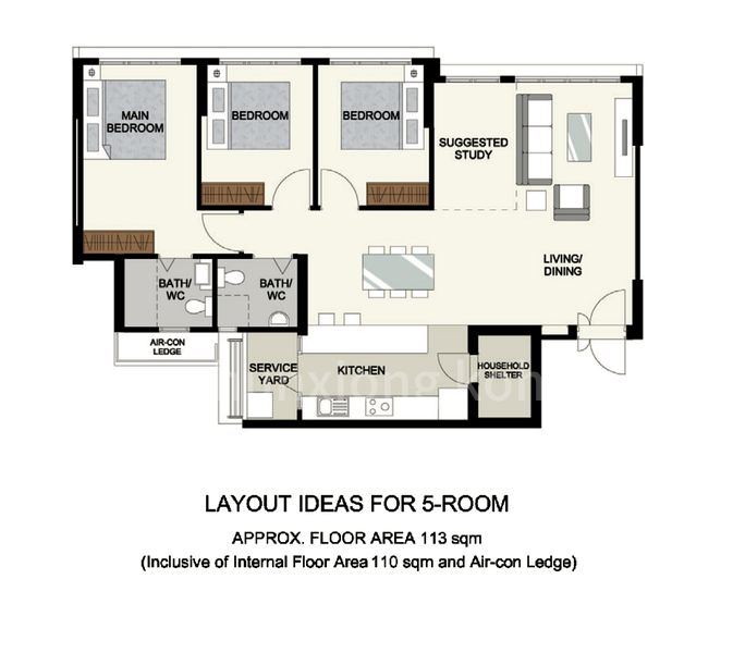 5 Room (5I) HDB for Sale in  457A Sengkang West Road - Image 7