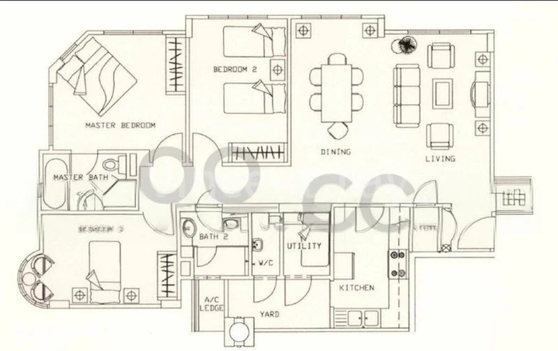 2 Bed Condo for Rent in  Royal Court - Image 7