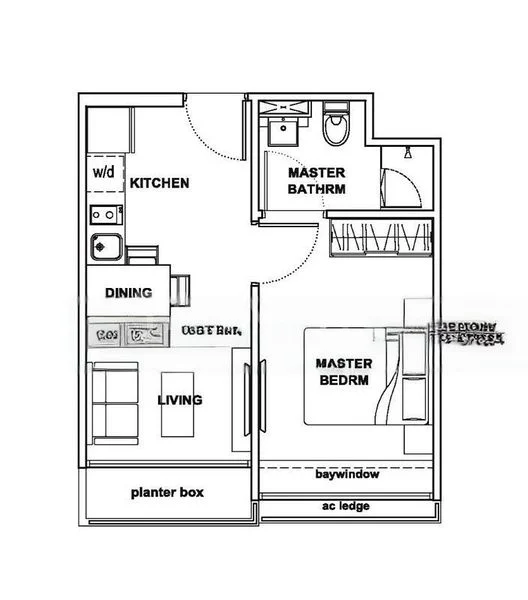 1 Bed Apartment (Condo) for Sale in  Suites @ Guillemard - Image 11