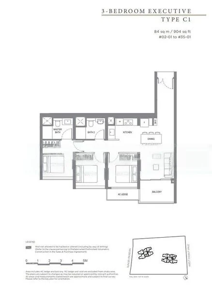 3 Bed Condo for Rent in Twin VEW - Image 14