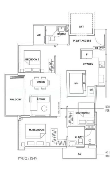 3 Bed Condo for Rent in  35 Gilstead - Image 7