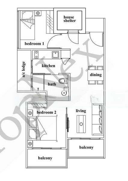 2 Bed Condo for Sale in  Isuites @ Palm - Image 14