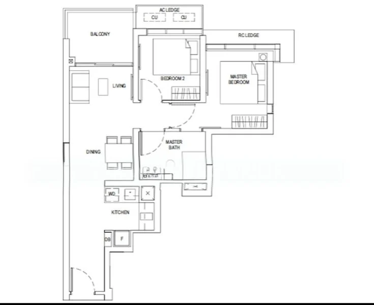2 Bed Condo for Rent in  Newport Residences / Newport Tower - Image 4