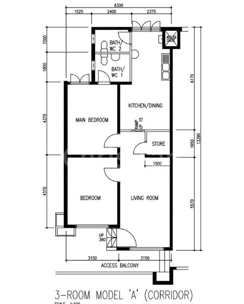 3 Room (3A) HDB for Sale in 313 Woodlands Street 31 - Image 9