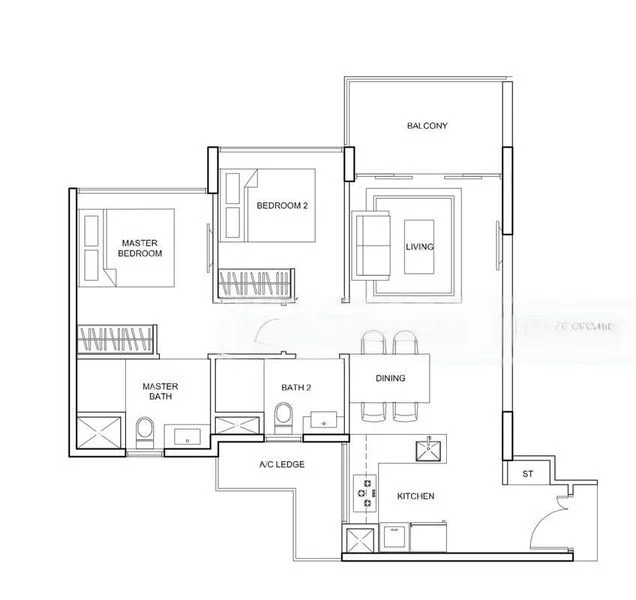 2 Bed Condo for Rent in  Parc Centros - Image 4