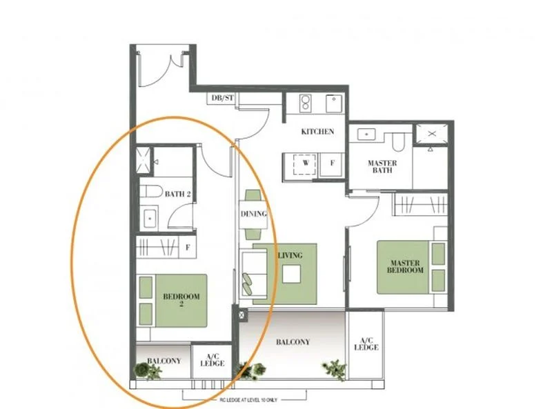 Studio Condo for Rent in  Botanique At Bartley - Image 7