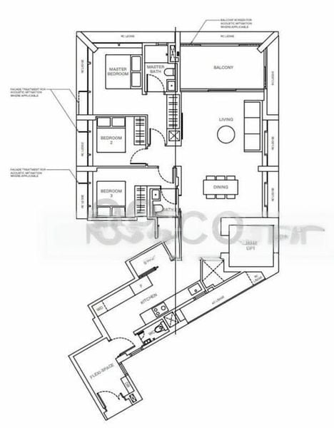 3 Bed Condo for Sale in  The Reserve Residences / Bukit V - Image 4