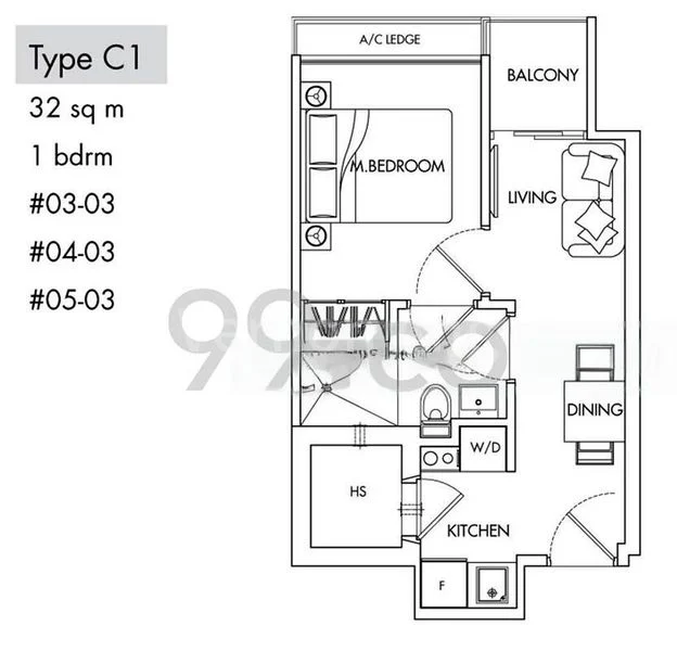 1 Bed Apartment (Condo) for Rent in  City Loft - Image 9