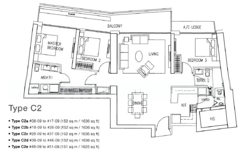 3 Bed Condo for Rent in Marina Bay Residences - Image 7