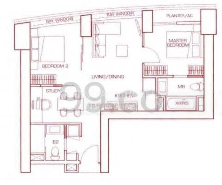 2 Bed Condo for Sale in  The Sail @ Marina Bay - Image 8