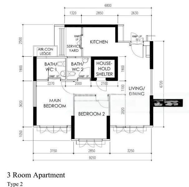 3 Room (3A) HDB for Sale in  636A Senja Road - Image 11