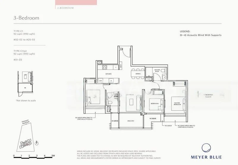 3 Bed Condo for Sale in  Meyer Blue - Image 5