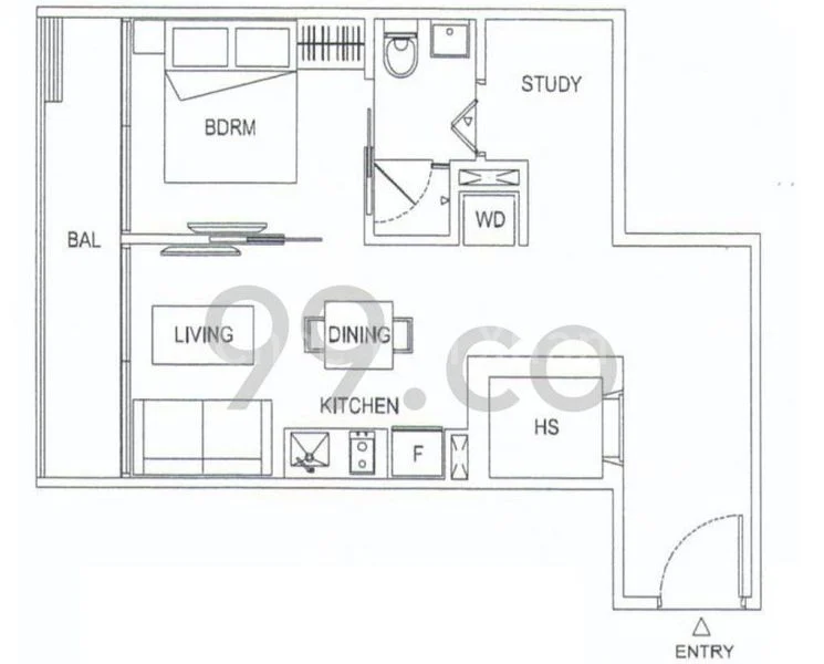 1 Bed (Condo) for Rent in  Edenz Loft - Image 12
