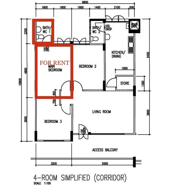 Master Room (HDB) for Rent in 172 Bishan Street 13 - Image 5