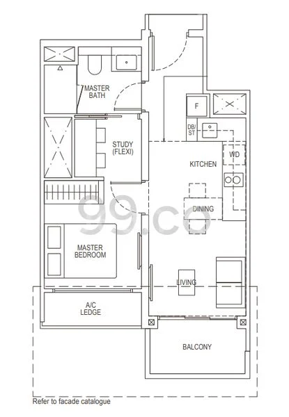 1+1 Bed Apartment (Condo) for Sale in  Irwell Hill Residences - Image 8