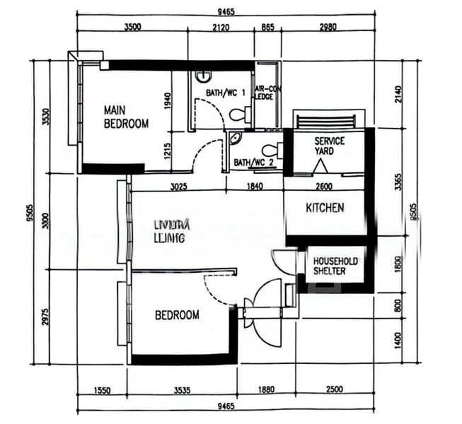 3 Room (3A) HDB for Rent in  10A Boon Tiong Road - Image 7