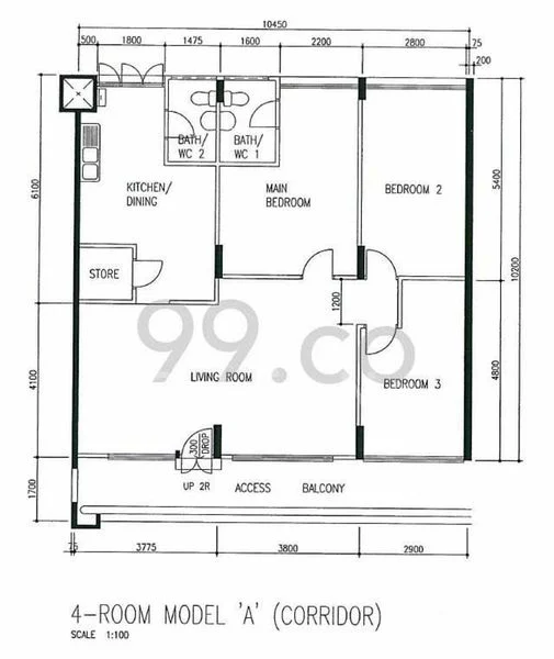 4 Room (4A) HDB for Rent in  113 Lorong 3 Geylang - Image 10