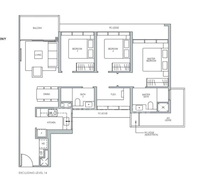3+1 Bed Apartment (Condo) for Rent in  Lentor Modern / Lentor Modern Mall - Image 4