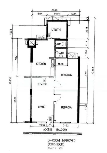 3 Room (3I) HDB for Sale in 98 Whampoa Drive - Image 6