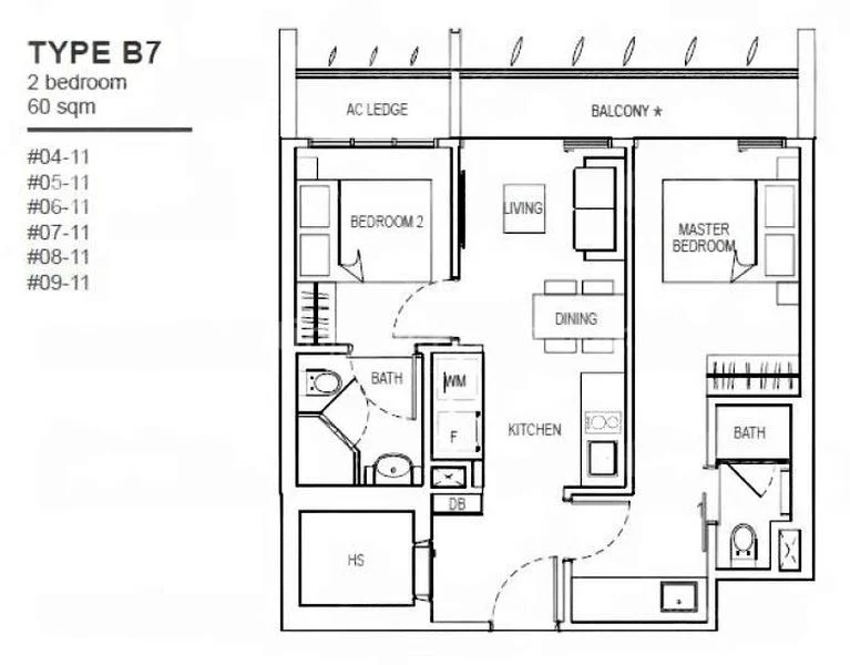 2 Bed Apartment (Condo) for Sale in The Rise @ Oxley - Image 13